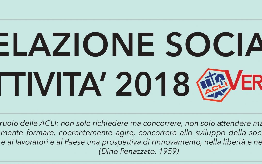 Relazione sociale 2018